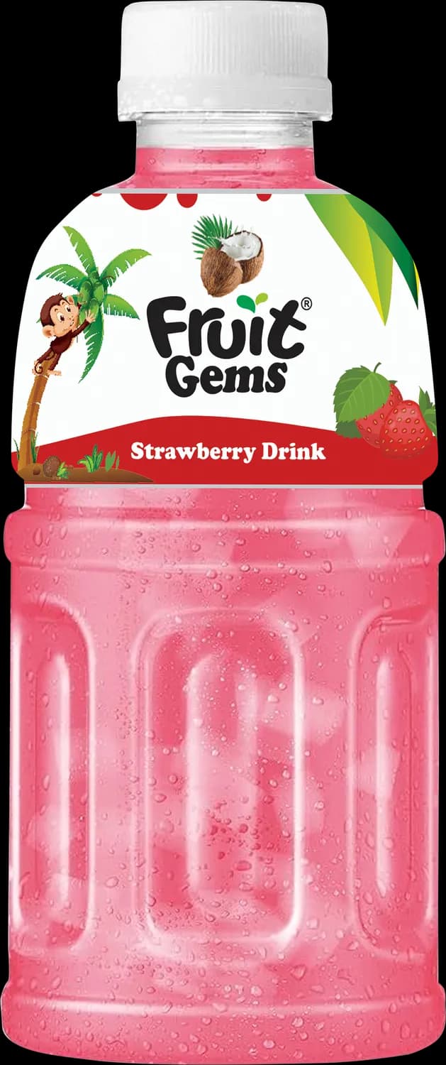 Fruit Gems strawberry drink bottle